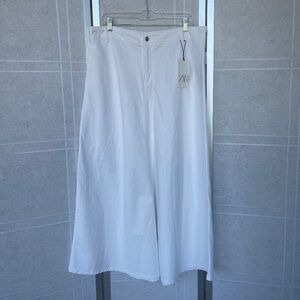 Zara White Maxi A-Line Skirt